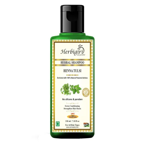 Image of Herbigiri Herbal Henna & Tulsi Shampoo 210ml