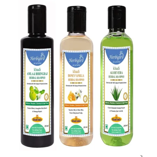 Image of Herbigiri Herbal Shampoo Combo - 210 ml * Pack of 3