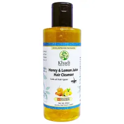 Herbigiri Natural Herbal Honey and Lemon Juice Shampoo, Yellow, 210 ml