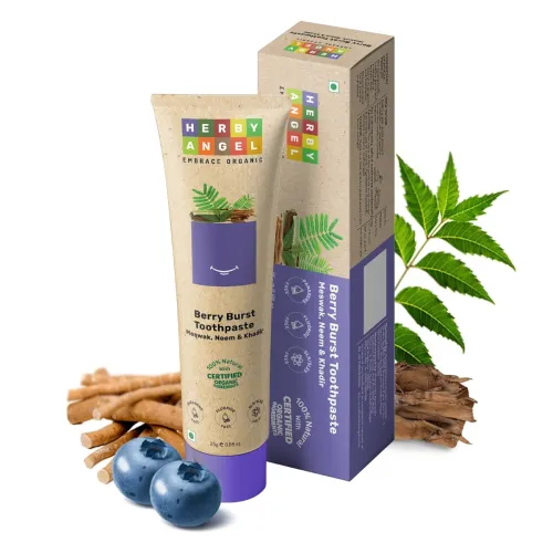 Image of Herby Angel Herbal Baby Toothpaste Berry Burst (25g)