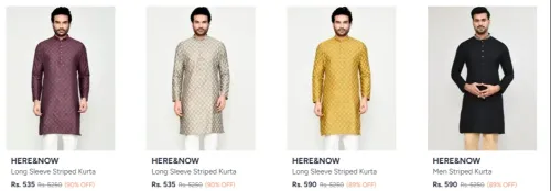 Image of Here And Now Kurtas at minimum 90% Discount