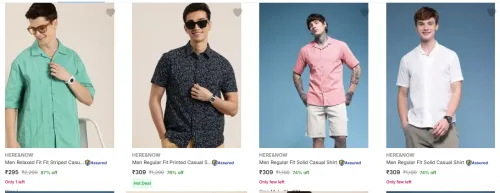 Image of Here Now Casual Mens Shirts Upto 87% Discount
