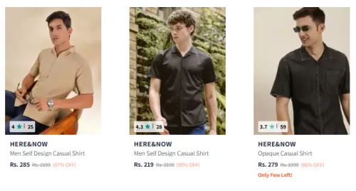Image of Here & Now Casual Shirt Minimum 85% Discount