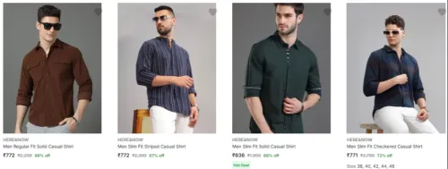 Image of Here & Now Casual Shirts upto 72% Discount