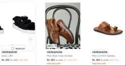 Here & now comfort sandle @ up to 87% discount