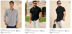 Here Now Men,s Casual Shirts Starting ₹239.