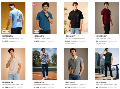 Image of Here & Now Men's Shirt Starting @ ₹ 200
