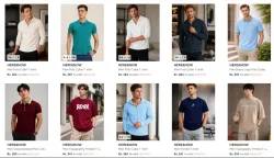 Here&Now mens tshirts up to 82% Discount 