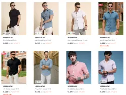 Here&Now Men Shirt Minimum 85% Discount