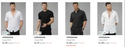 HERE&NOW Mens Shirts upto 81% discount 
