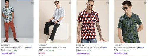 Image of Here & Now Men's Shirts upto 85% Discount