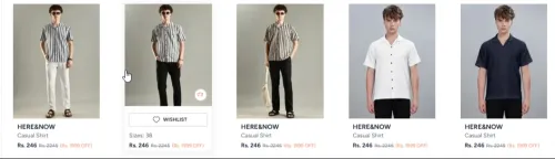 Image of Here & now men's shirts up to 90% Discount