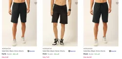 HERE & NOW Mens Shorts upto 79% Discount