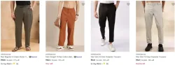 Here Now Mens Trousers upto 78% Discount