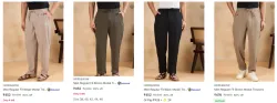 Here Now Mens Trousers Upto 83% Discount