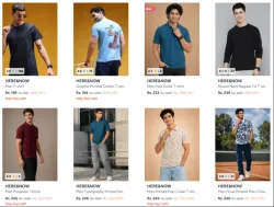 HERE&NOW Mens T-Shirt starting ₹199