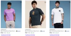 Here Now Mens T Shirts Starting @ ₹144