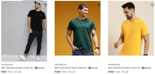 Image of Here Now Mens T Shirts Upto 79% Discount