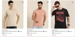 HERE&NOW Men's Tshirts upto 79% discount
