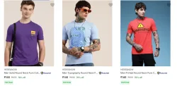 Here & Now Mens T-Shirts upto 79% Discount