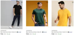 Here Now Mens T Shirts Upto 79% Discount