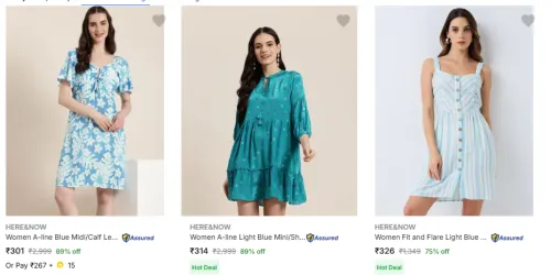 Image of Here Now Women's Dresses From ₹301