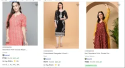 Here & Now Womens Kurtas Mimimum 80% OFF