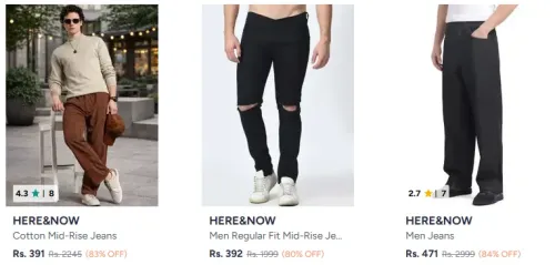 Image of HERE&NOW Clothings & Apparels at minimum 80% Discount