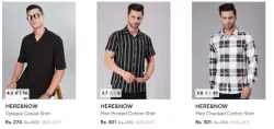 HERE&NOW Here And Now Shirts at minimum 83% Discount
