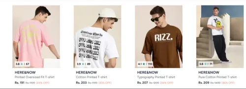 Image of Here & Now Men's Clothing at minimum 85% Discount