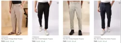 Here & Now Men's Trousers upto 78% Discount