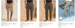 HERE & NOW Mens Trousers upto 82% Discount