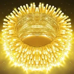 Herikon 40 LEDs 11.5 m Yellow Steady Ball Rice Lights (Pack of 1)