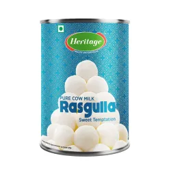 Heritage Rasgulla, 1Kg Tin