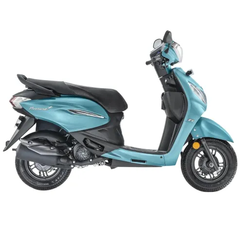 Image of Hero MotoCorp Pleasure+ 110 VX Drum Brake OBD2B TEAL BLUE Booking