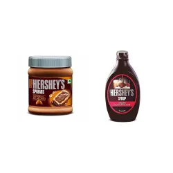 Hersheys Spreads Cocoa with Almond 350g +Chocolate Syrup 623g