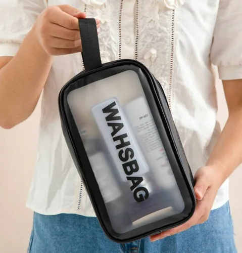 Image of HEYMAZA Women Black Cosmetic Bag