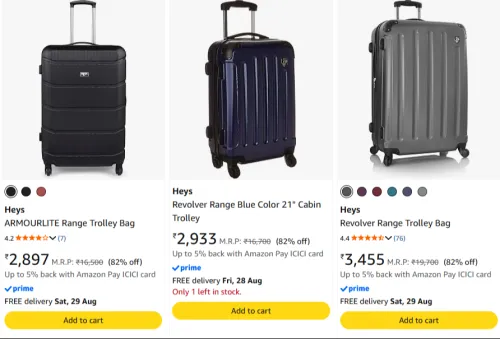 Image of Heys Luggage Minimum 80% Discount