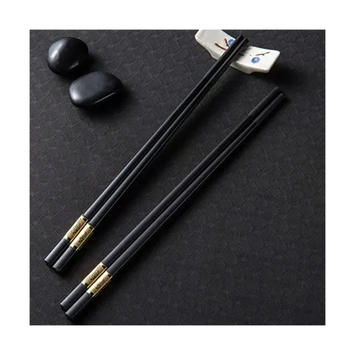 Image of HICHAKI Alloy Gold Reusable Chopsticks Gift Set