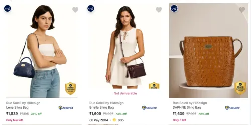 Image of Hidesign Sling Bag at minimum 78% Discount