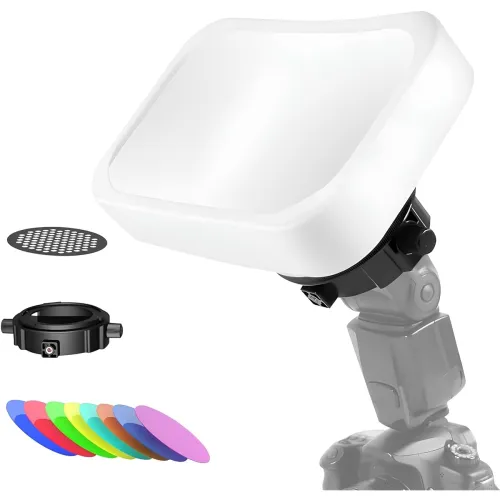 Image of HIFFIN HF-D35 Professional Flash Accessories Kit, Softbox Diffusion Dome Kit, Foldable Diffuser, Universally Compatible 