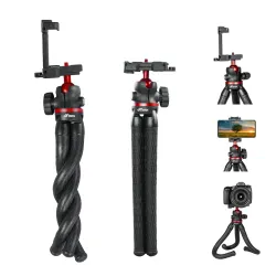 Hiffin Htr-11 Flexible Gorilla Tripod for Cameras, Smartphones & Action Camera | Camera Tripod with Phone Holder | Porta
