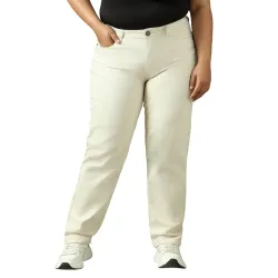 High Star Women Washed Cotton Mom Fit High- Rise Jeans 49