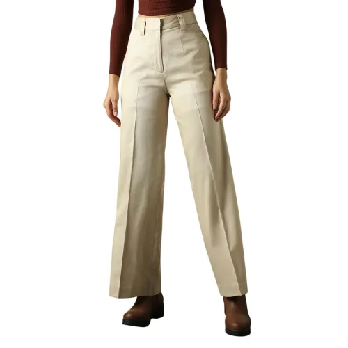 Image of High Star Women High Rise Wide Leg Trousers