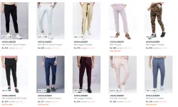Highlander Brand Mens Trouser Starting at ₹234