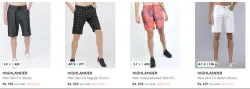 HIGHLANDER Clothings & Apparels at minimum 70% Discount