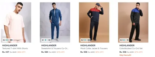 Image of Highlander Co-Ords Set Upto 88% OFF