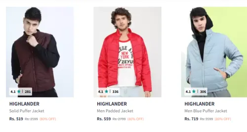 Image of Highlander Jacket For Men Flat 80% Discount