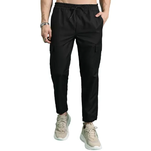 Image of Highlander Men's Cargo Jogger Trousers| Utility Pockets | Trouser for Men | Men Trousers