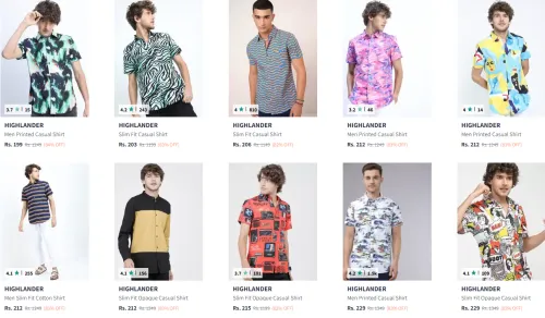 Image of HIGHLANDER Men Casual Shirt starting @ ₹199